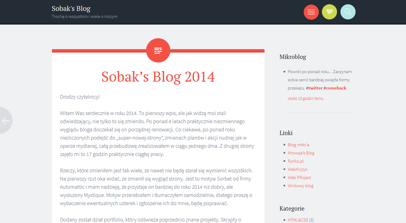 sobak.pl w roku 2014